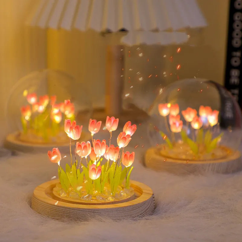 Lámpara de tulipanes