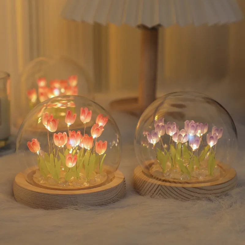 Lámpara de tulipanes